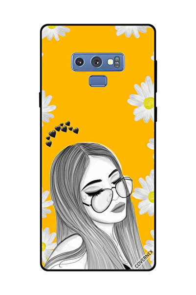 Covernex غطاء حماية لهاتف سامسونج جالكسي نوت 9 - فتاة تحب خيالات النظارات