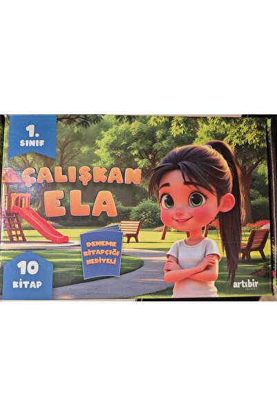 Artıbir Yayınları 1.Sınıf Çalışkan Ela 10 lu hikaye seti (Deneme kitapçığı he...
