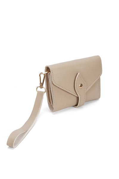 Av A Dos Mini Women's Wallet with Hand Wrist Strap Cash Coin Compartment Wallet with Leaflet