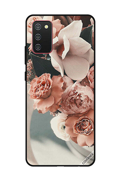 Covernex غطاء حماية لهاتف سامسونج جالاكسي A02s/F02s بنقشة زهور الخوخ