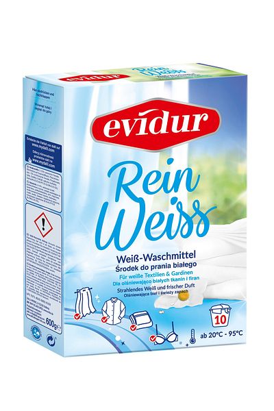 Dalli EVIDUR Rein Weiss curtain and white detergent powder 10 washes 600g