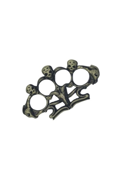 dalimag Knuckle Dagger Type Box A1, Defense Rosette with 3 Dead Heads, 1 cm Thickness, Green