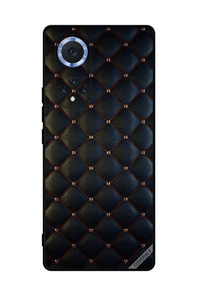 Covernex غطاء حماية لهاتف هواوي نوفا 9 برو، مطبوع عليه نقشة قماشية سوداء