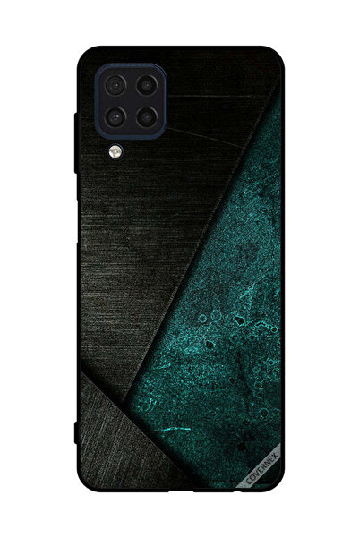 Covernex غطاء حماية لهاتف سامسونج جالاكسي M32 4G بنمط أسود وأخضر داكن