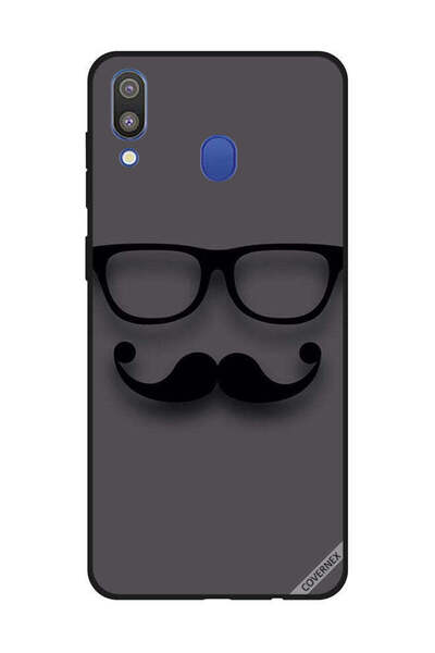 Covernex غطاء حماية لهاتف سامسونج جالاكسي M20 - أسود زجاجي وشارب