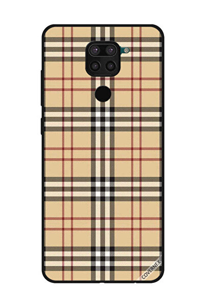 Covernex غطاء حماية لهاتف شاومي ريدمي نوت 9 بخطوط حمراء وسوداء على القماش