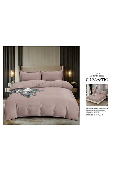 CHIRASO CHIRASO bedding set, DAMASK, ELASTIC sheet 180x200+25cm, Duvet sheet 200x230cm, 2 pillowcases
