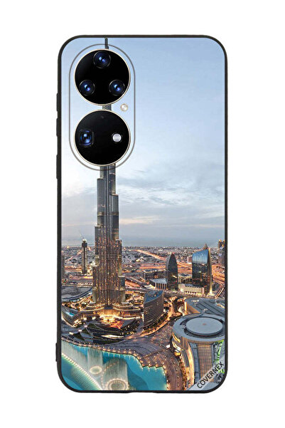 Covernex غطاء حماية لهاتف هواوي بي 50 - منظر جميل لوسط مدينة دبي