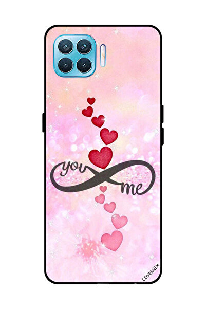 Covernex غطاء حماية لهاتف OPPO F17 Pro قلوب حمراء ووردية أنت إنفينيتي مي