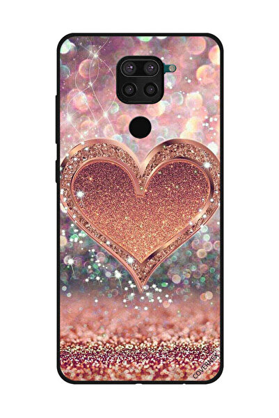 Covernex غطاء حماية لهاتف شاومي ريدمي نوت 9 - قلب ذهبي لامع