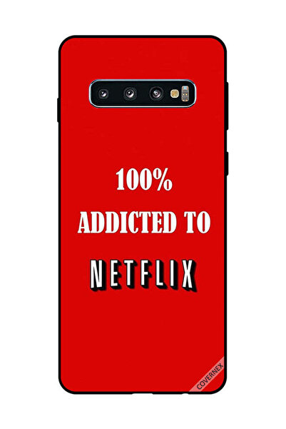 Covernex غطاء حماية لهاتف سامسونج جالكسي S10، مدمن على نتفليكس بنسبة 100%
