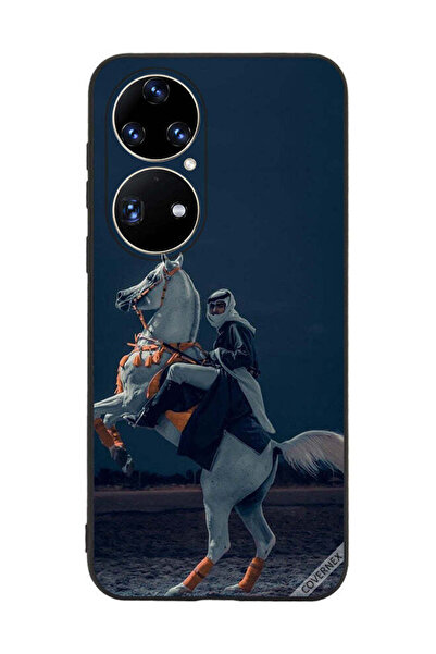Covernex غطاء حماية لهاتف هواوي P50 برو - شاب على حصان