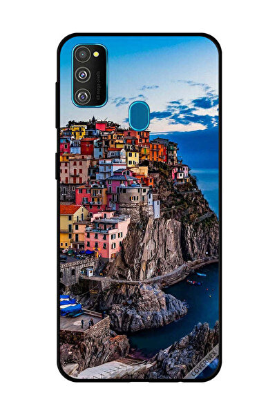 Covernex غطاء حماية لهاتف سامسونج جالاكسي M30s - منازل ملونة على البحر
