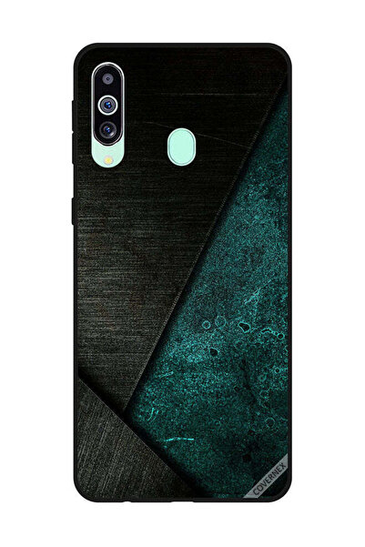 Covernex غطاء حماية لهاتف سامسونج جالاكسي M40/A60 بنمط أسود وأخضر غامق