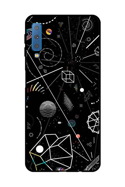 Covernex غطاء حماية لهاتف سامسونج جالاكسي A7 2018 بأشكال هندسية