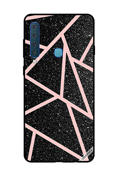 Covernex غطاء حماية لهاتف سامسونج جالاكسي A9 2018، أسود لامع، بنقشة مسارات ور...