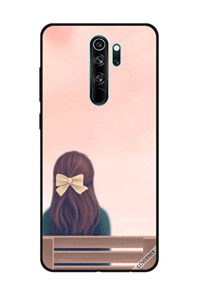 Covernex غطاء حماية لهاتف شاومي ريدمي نوت 8 برو - فتاة جميلة على مقعد