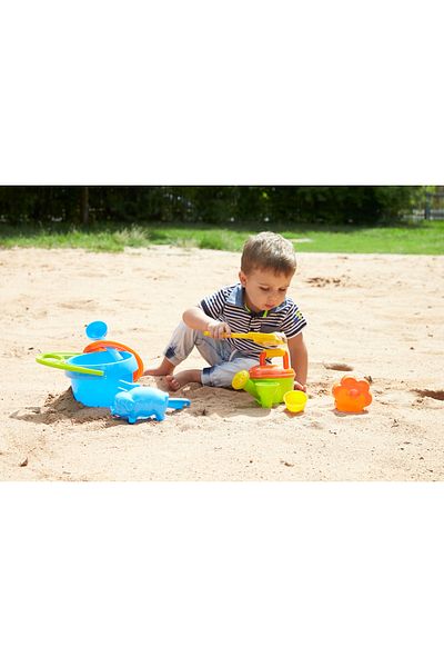 LENA Set of 10 sand toys, 2 years+, Multicolor