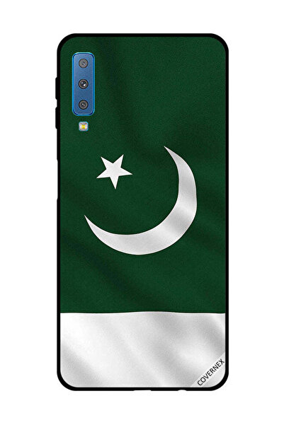 Covernex غطاء حماية لهاتف سامسونج جالاكسي A7 2018 - علم باكستان عمودي