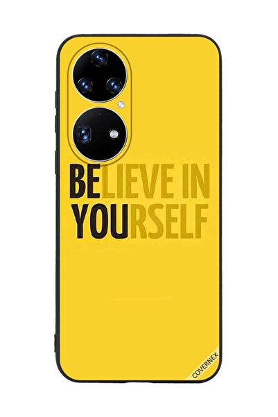 Covernex غطاء حماية لهاتف هواوي بي 50 برو - ثق بنفسك - أصفر