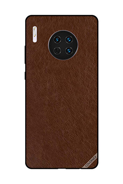 Covernex غطاء حماية لهاتف هواوي ميت 30 - بني داكن - جلد