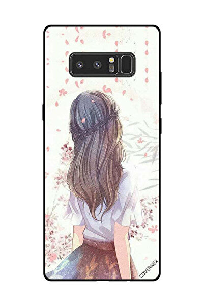 Covernex غطاء حماية لهاتف سامسونج جالاكسي نوت 8 - فتاة لطيفة في تفكير عميق