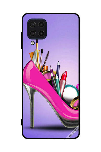 Covernex Protective Case Cover For Samsung Galaxy F22 4G Shoe With Makeup
