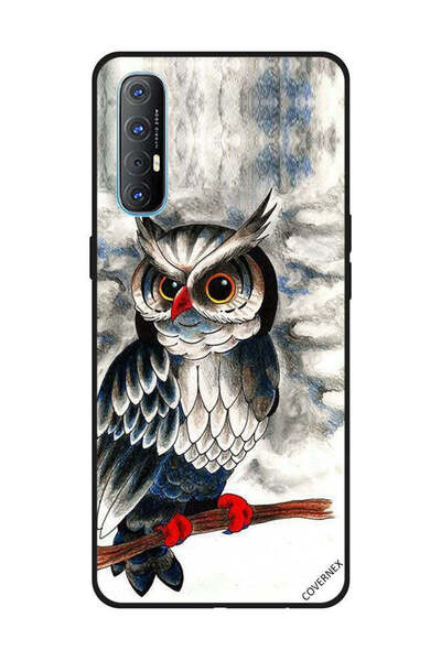 Covernex غطاء حماية لهاتف OPPO Reno 3 Pro برسومات بومة فنية