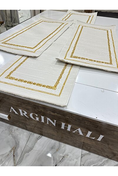 ARGIN 3'lü Yatak Odası Halısı Beyaz Gold ARGIN HALI
