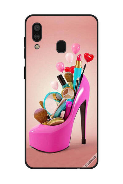 Covernex Protective Case Cover For Samsung Galaxy A30 Pink Shoe With Makeup I...