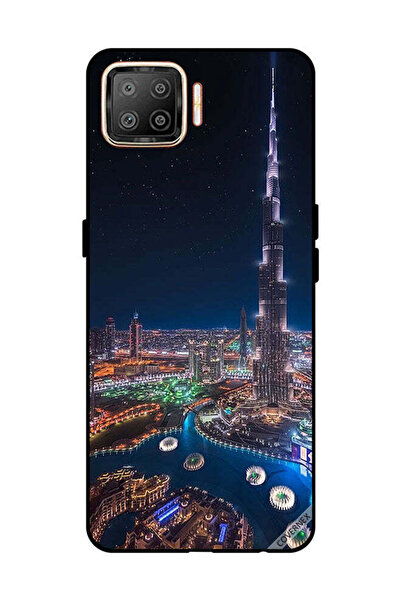 Covernex غطاء حماية لهاتف OPPO F17 منظر ليلي لوسط المدينة