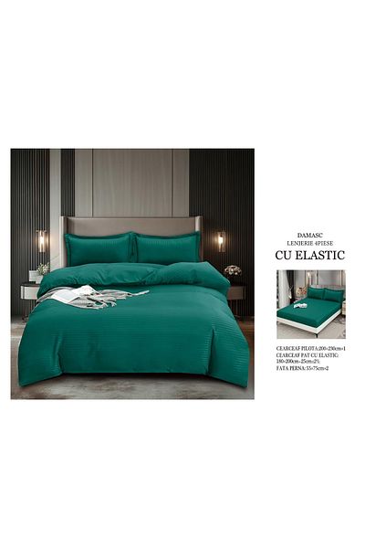 CHIRASO CHIRASO bedding set, DAMASK, ELASTIC sheet 180x200+25cm, Duvet sheet 200x230cm, 2 pillowcases