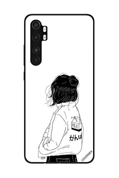 Covernex غطاء حماية لهاتف شاومي مي نوت 10 لايت - فتاة باور يلو