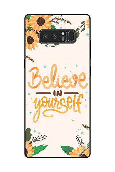 Covernex غطاء حماية لهاتف سامسونج جالاكسي نوت 8 - ثق بنفسك - زهور الشمس
