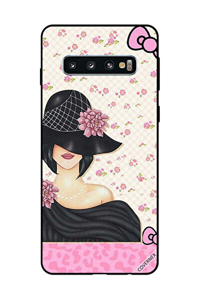 Covernex غطاء حماية لهاتف سامسونج جالاكسي S10 - فتاة القبعة السوداء