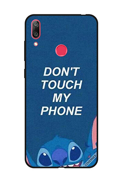 Covernex غطاء حماية لهاتف هواوي Y7 Prime 2019 - لا تلمس هاتفي - أزرق