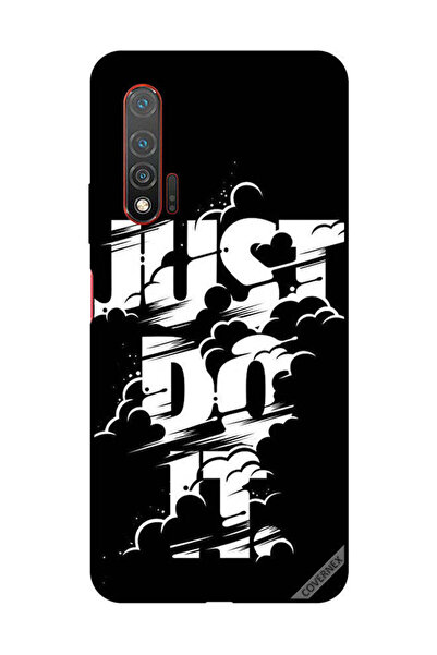 Covernex غطاء حماية لهاتف هواوي نوفا 6 5G - جاست دو إت - أبيض وأسود