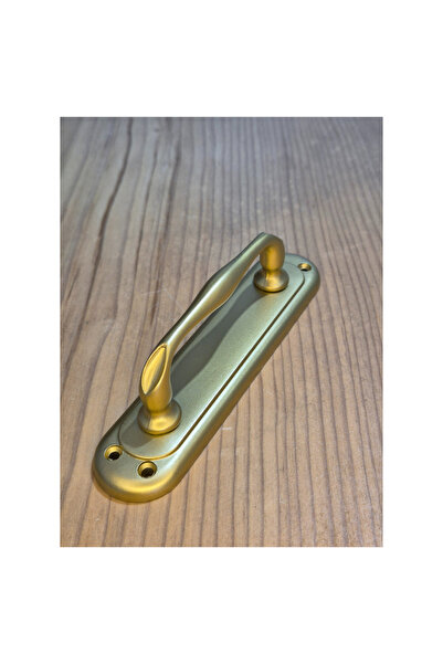 HOBİDABİ 2 Adet Mat Altın Kumru Sürgü Kapı Kol Kıvrık Çekme Kol