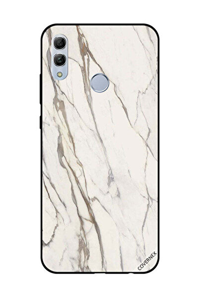 Covernex غطاء حماية لهاتف Honor 10 Lite بنمط رخامي أبيض متشقق