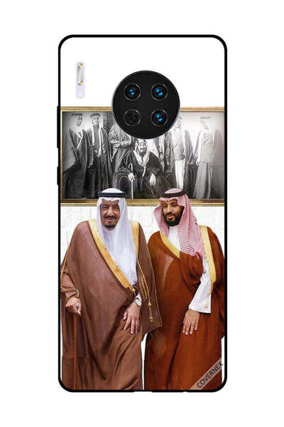 Covernex غطاء حماية لهاتف هواوي ميت 30 الملك سلمان وولي العهد يتحدثان أثناء ا...