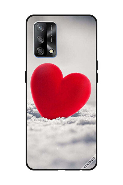 Covernex غطاء حماية لهاتف OPPO A74/F19 4G بتصميم قلب أحمر جميل