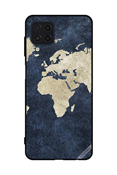 Covernex Protective Case Cover For Samsung Galaxy M32 4G Map On Jeans Pattern