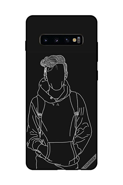 Covernex غطاء حماية لهاتف سامسونج جالاكسي S10 بلس رسم جاكت بوي