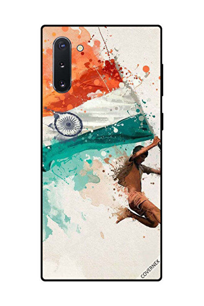 Covernex غطاء حماية لهاتف سامسونج جالكسي نوت 10 يحمل علم الهند أثناء الطيران