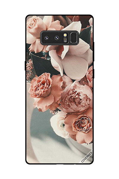 Covernex غطاء حماية لهاتف سامسونج جالاكسي نوت 8 - باقة من زهور الخوخ
