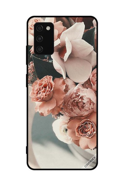 Covernex غطاء حماية لهاتف سامسونج جالاكسي A03s 4G بنقشة زهور الخوخ