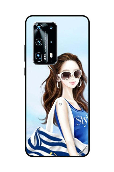 Covernex غطاء حماية لهاتف هواوي بي 40 برو بلس - أزرق - تصميم قميص