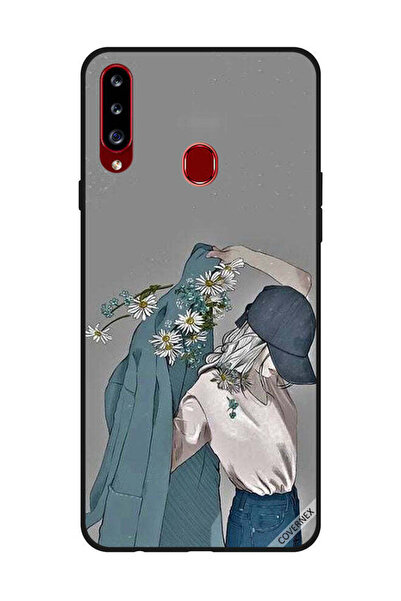 Covernex Protective Case Cover For Samsung Galaxy A20s Cap Girl Wearing Flora...