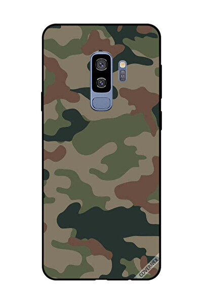 Covernex غطاء حماية لهاتف سامسونج جالاكسي S9 بلس بنمط مموه باللونين الأخضر وا...