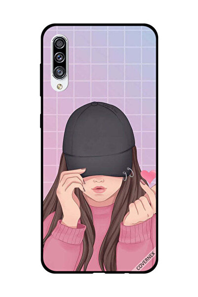 Covernex غطاء حماية لهاتف سامسونج جالاكسي A30s - قبعة سناب لوف السوداء